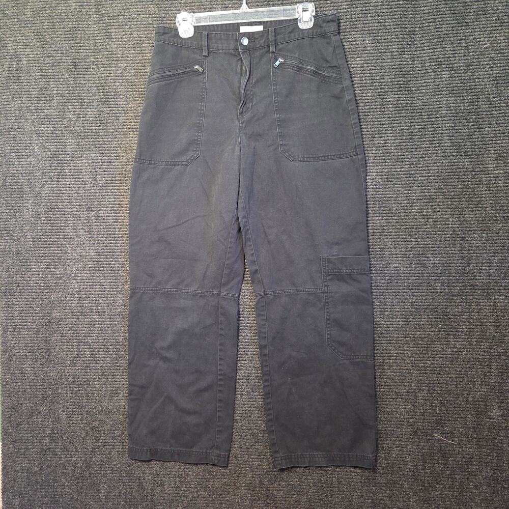 H&M Black Cargo Pants Utility Cotton Pocket Women's Size US 8 / EUR 40